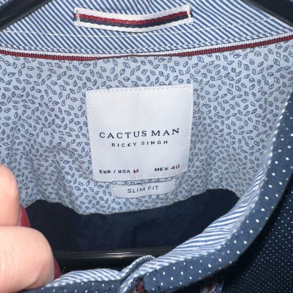Cactus Man Men’s Button Down - Picture 4 of 5